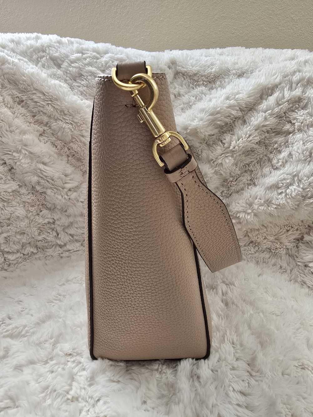 Tory Burch Taupe Leather Crossbody Bag - Picture 3 of 11